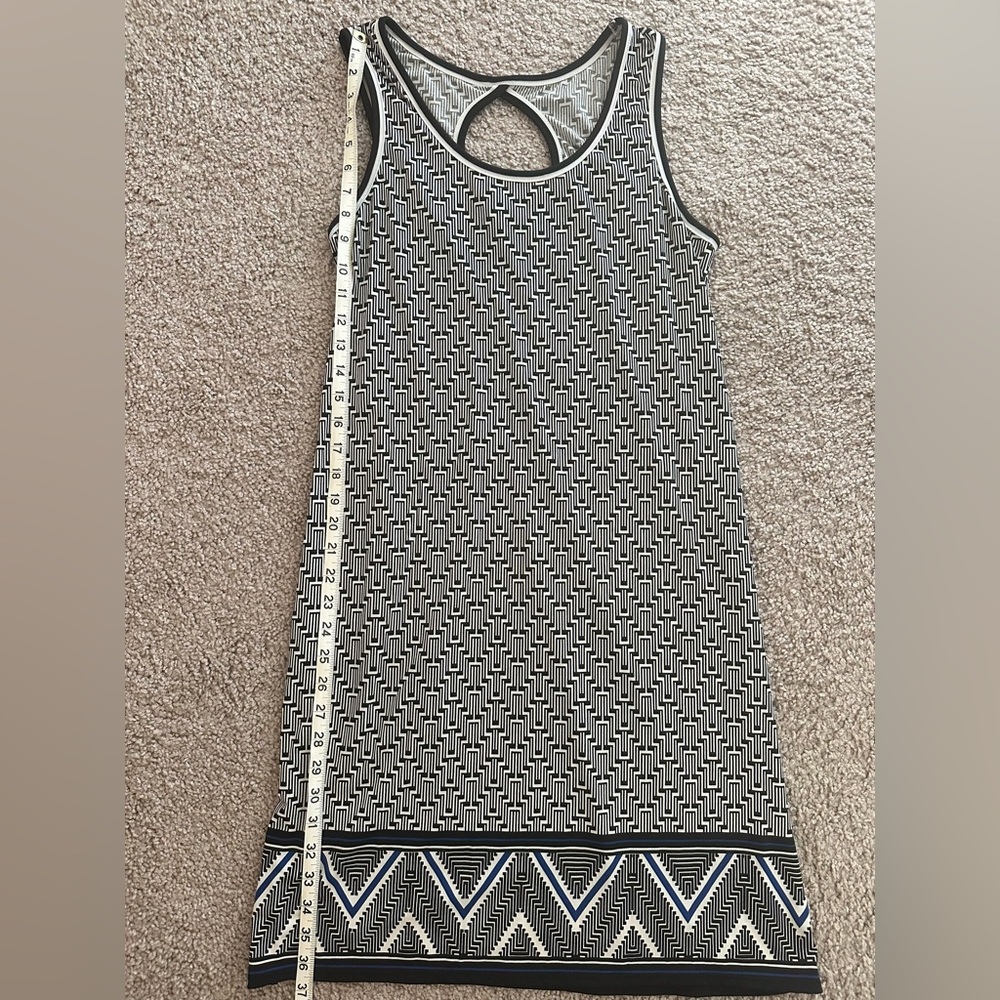 Black and White Geometric Max Studio Tank Dress - Picture 5 of 5